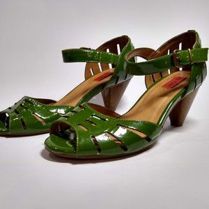 Miz Mooz Green Heeled Sandals